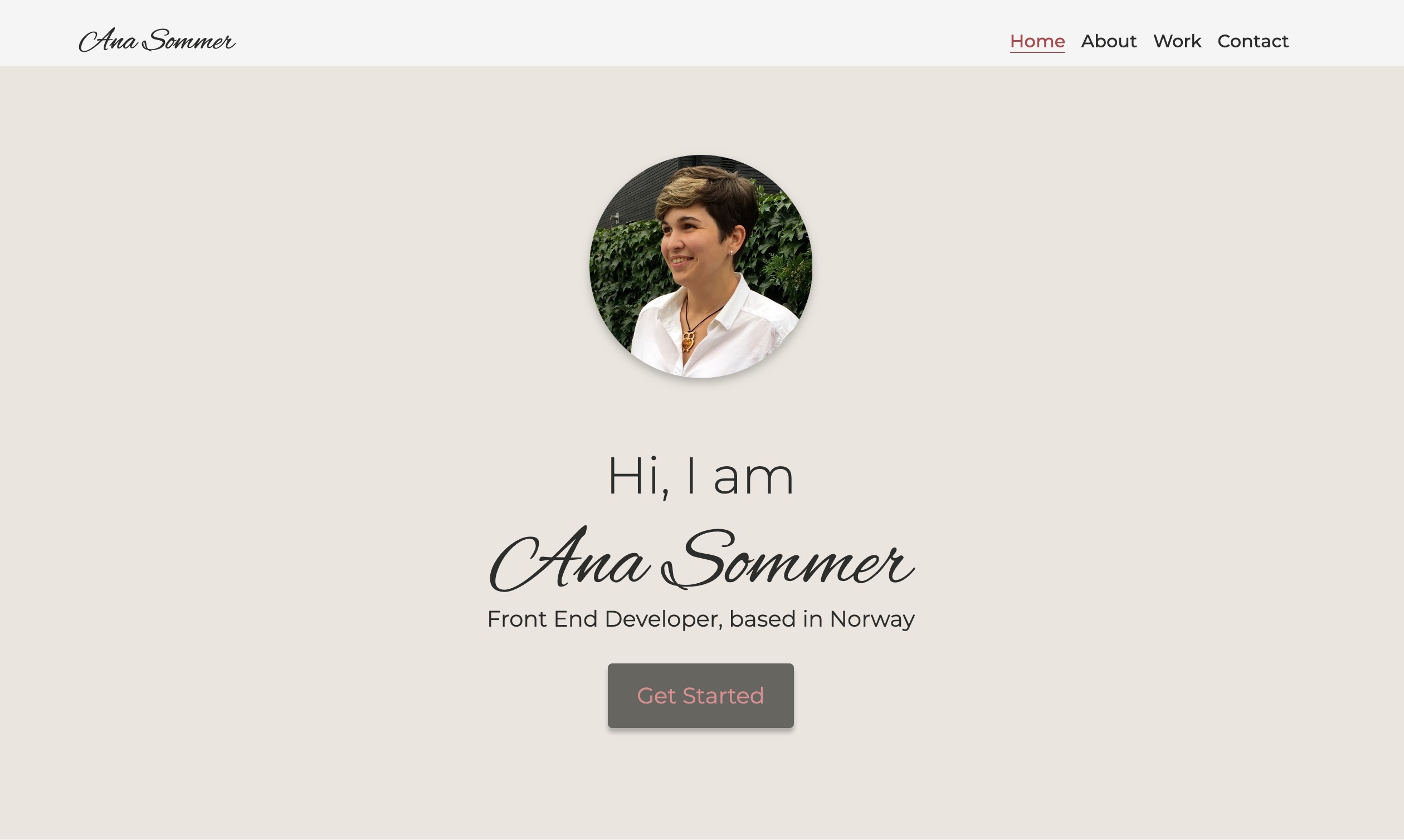 portfolio page