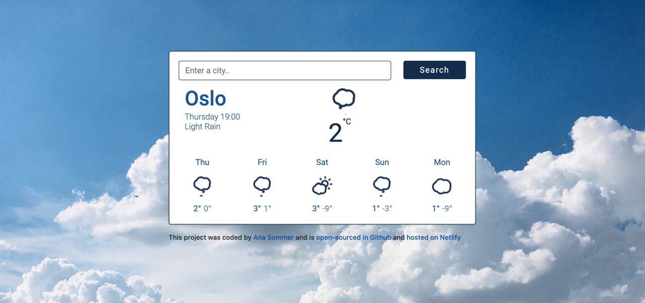 react weather app